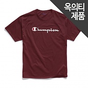 (GT23H) 스크립트 그래픽 반팔티 MAROON